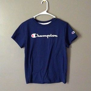 Dark Blue Womens Champion T Shirt Size Small